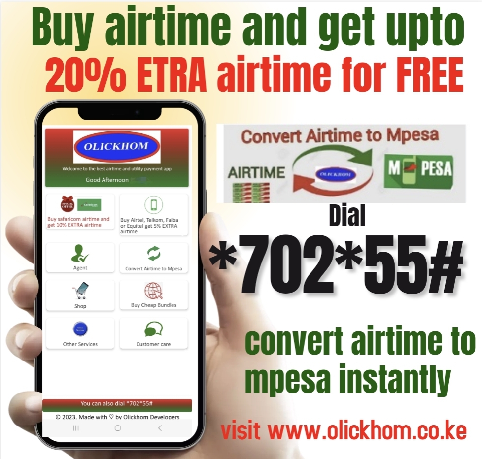 Best Mobile app to convert airtime to cash money in Kenya